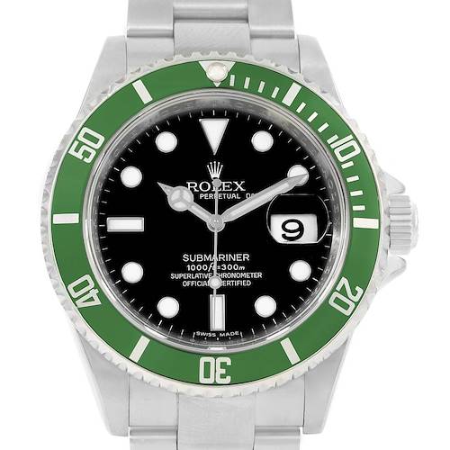 Photo of Rolex Submariner Green Bezel 50th Anniversary Steel Watch 16610LV