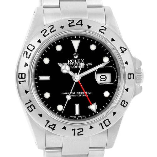 Photo of Rolex Explorer II Black Dial Stainless Steel Mens Watch 16570