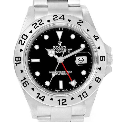 Photo of Rolex Explorer II Black Dial Steel Automatic Mens Watch 16570