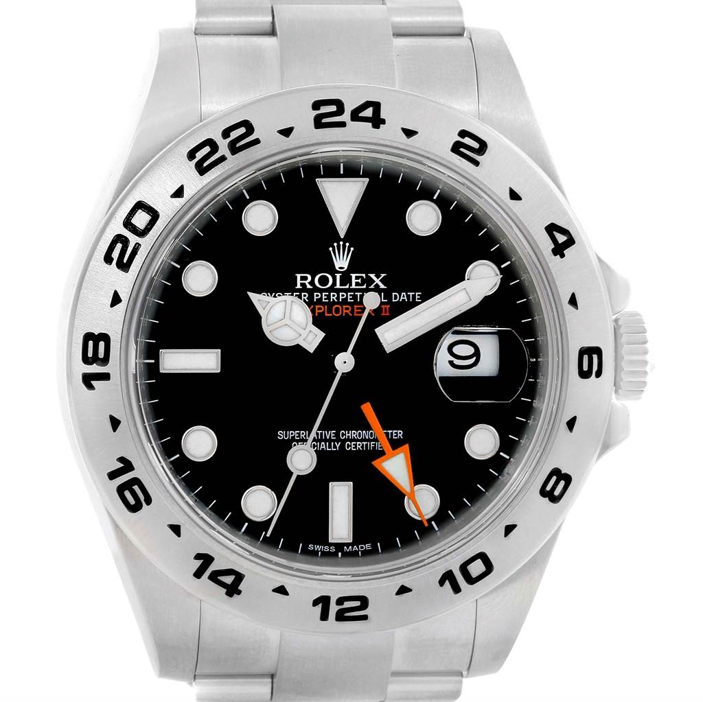 This image shows a Rolex Explorer 216570 Men's Stainless Steel Black Dial 216570 Men's Stainless Steel Black Dial watch from a front-facing angle, displaying the dial, bezel, and part of the bracelet.