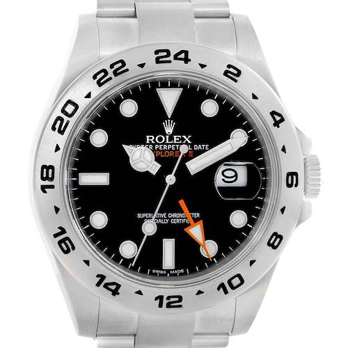 Photo of Rolex Explorer II Black Dial Stainless Steel Mens Watch 216570