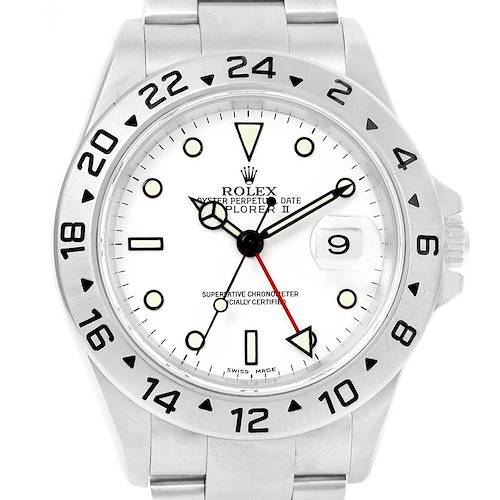 Photo of Rolex Explorer II White Dial Oyster Bracelet Mens Watch 16570