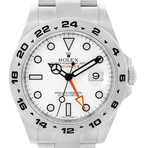 Photo of Rolex Explorer II Stainless Steel White Dial Mens Watch 216570