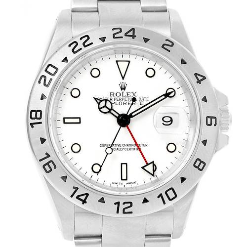 Photo of Rolex Explorer II White Dial 40mm Automatic Mens Watch 16570