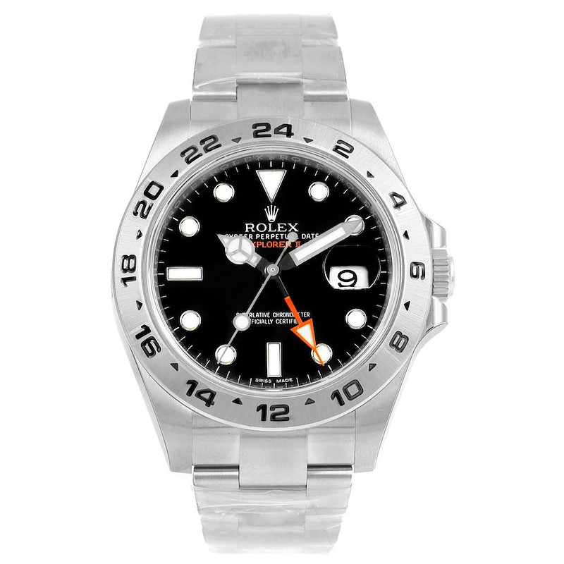 Rolex Explorer II Automatic Black Dial Watch 216570 Box Papers Unworn SwissWatchExpo