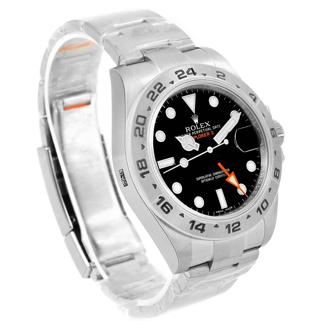 The image shows the Rolex Explorer 216570 Men's Stainless Steel Black Dial 216570 Men's Stainless Steel Black Dial watch from an angled front view, highlighting the bezel, dial, and bracelet.