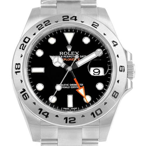 Photo of Rolex Explorer II Automatic Black Dial Watch 216570 Box Papers Unworn