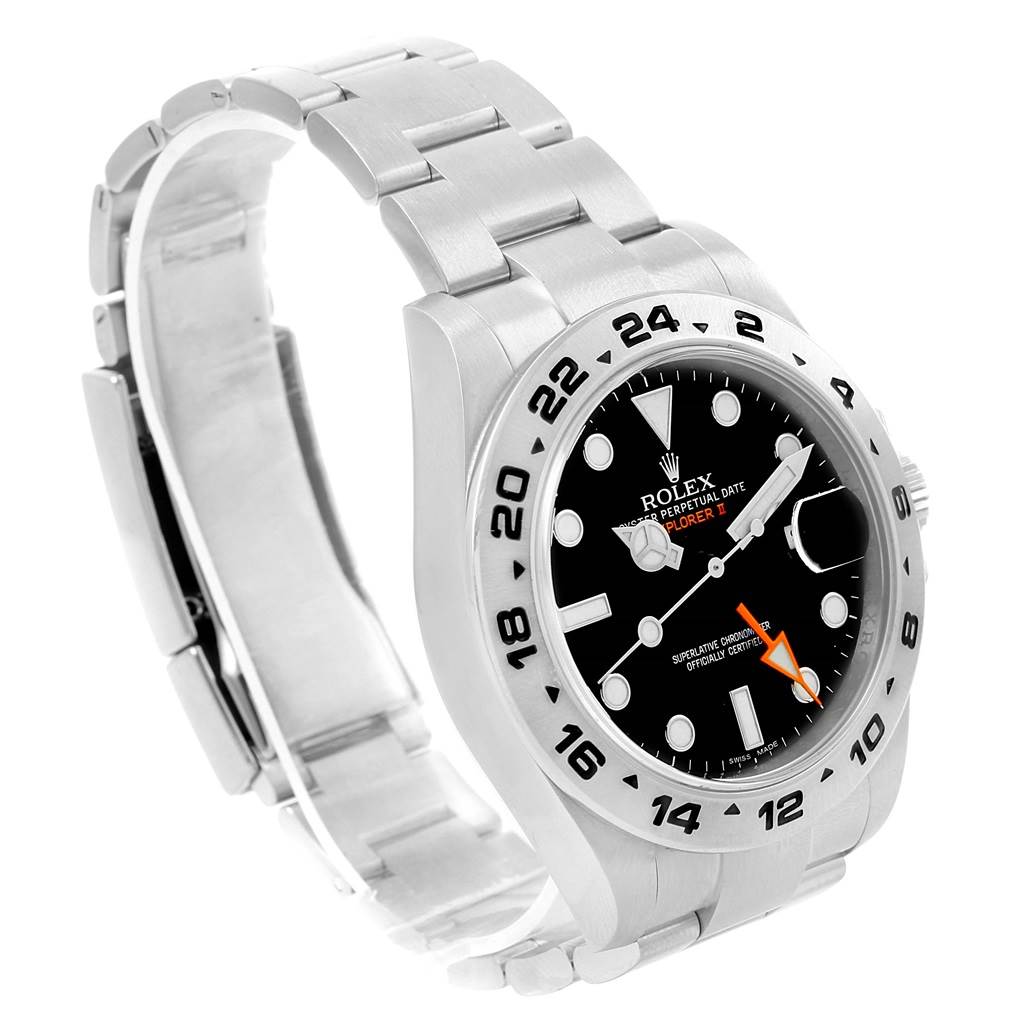 The image shows a Rolex Explorer 216570 Men's Stainless Steel Black Dial 216570 Men's Stainless Steel Black Dial watch at a 3/4 angle, highlighting the dial, bezel, crown, and bracelet.