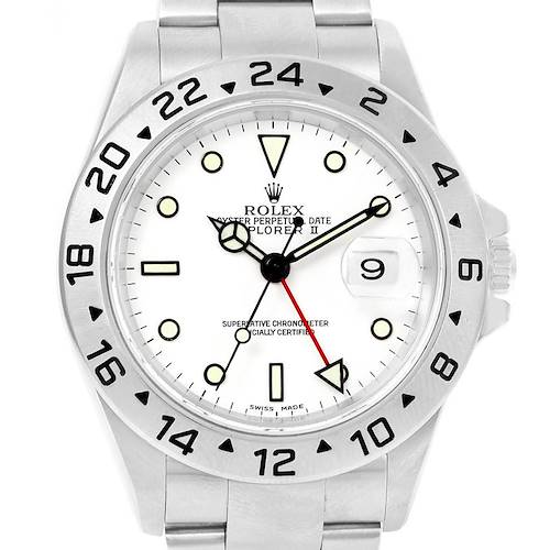 Photo of Rolex Explorer II White Dial Oyster Bracelet 40mm Mens Watch 16570