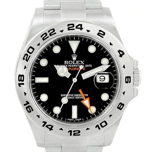 Photo of Rolex Explorer II Black Dial Oyster Bracelet Steel Mens Watch 216570