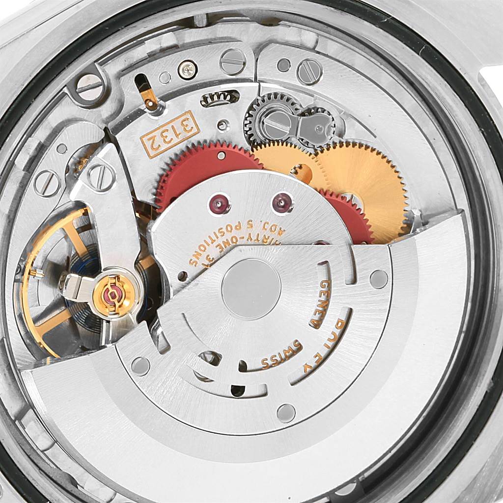 This image shows the inner mechanical movement of the Rolex Explorer 214270 Men's Stainless Steel Black Dial 214270 Men's Stainless Steel Black Dial watch, highlighting gears and intricate components.