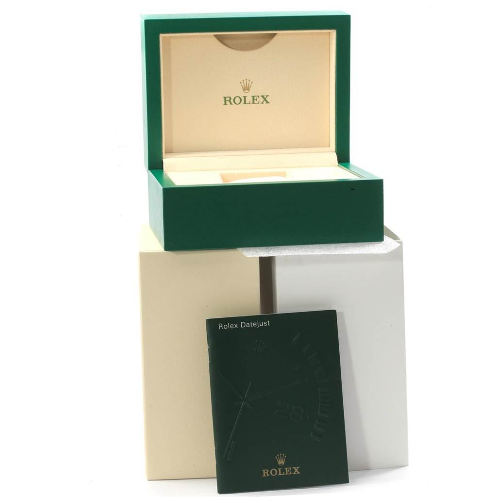 The image shows the packaging box and booklet for a Rolex Explorer 214270 Men's Stainless Steel Black Dial 214270 Men's Stainless Steel Black Dial watch.