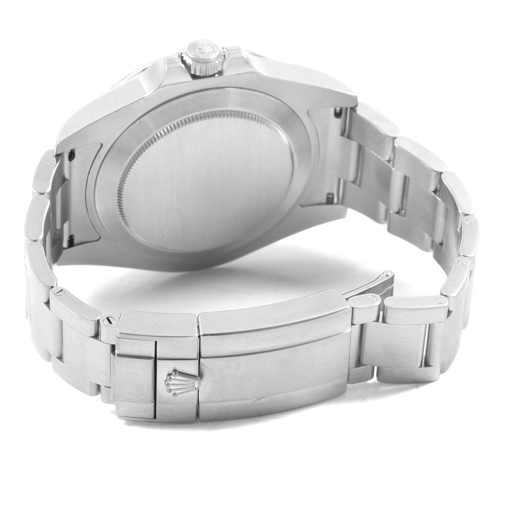 The image shows the back case and bracelet clasp of a Rolex Explorer 216570 Men's Stainless Steel White Dial 216570 Men's Stainless Steel White Dial watch, viewed from the rear angle.