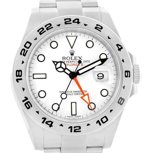 Photo of Rolex Explorer II 42 White Dial Automatic Steel Men's Watch 216570