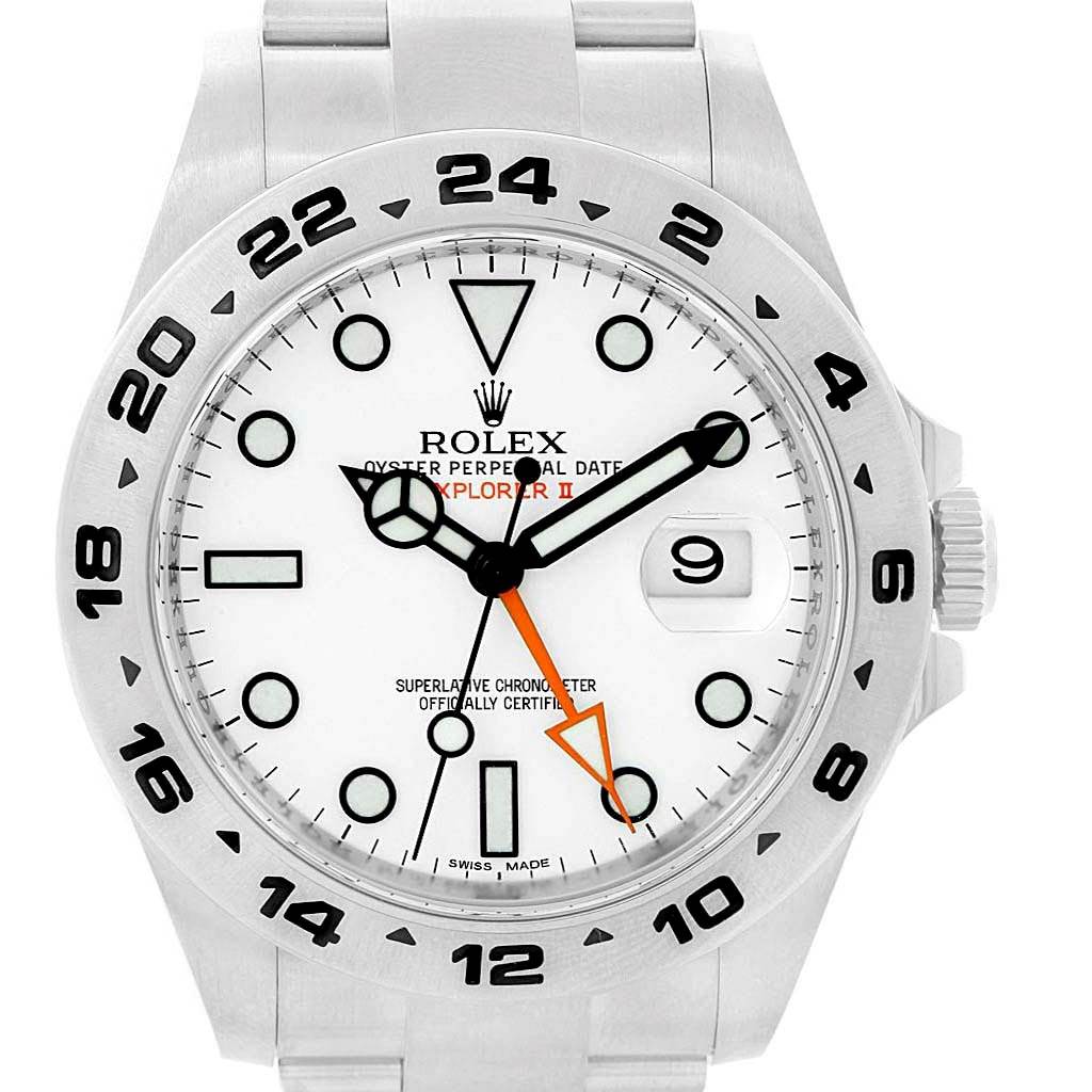 The image shows a Rolex Explorer 216570 Men's Stainless Steel White Dial 216570 Men's Stainless Steel White Dial watch from a front angle, displaying its dial, bezel, and part of the bracelet.