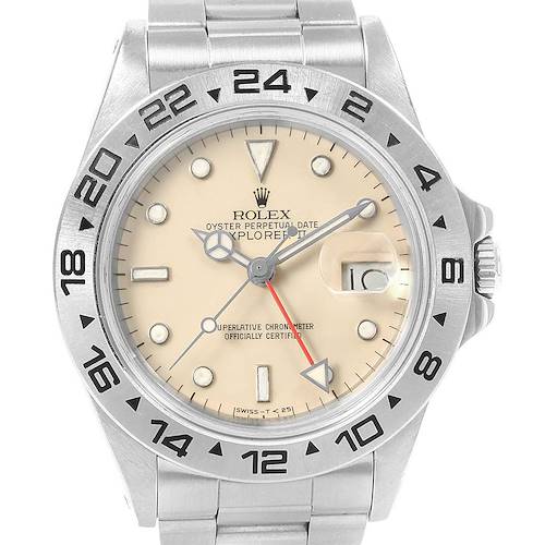 Photo of Rolex Explorer II Transitional Stainless Steel Mens Watch 16550