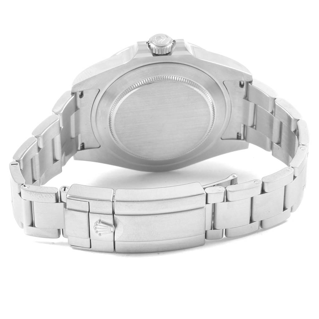 This image shows the back and clasp of the Rolex Explorer 216570 Men's Stainless Steel White Dial 216570 Men's Stainless Steel White Dial watch in stainless steel.