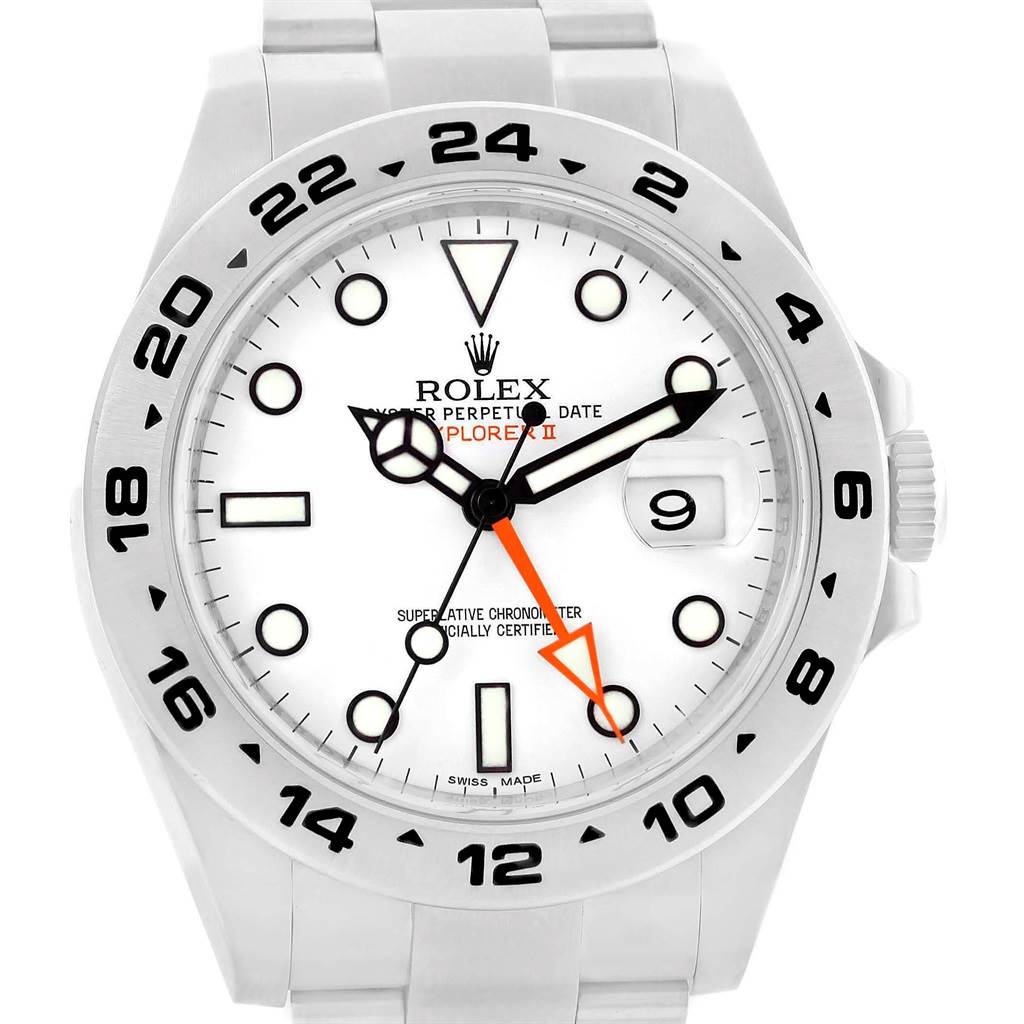 rolex explorer 2 white face