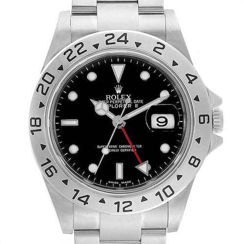 Photo of Rolex Explorer II 40 Black Dial Red Hand Automatic Mens Watch 16570