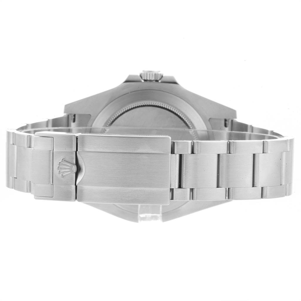The image shows the back case and bracelet clasp of a Rolex Explorer 216570 Men's Stainless Steel White Dial 216570 Men's Stainless Steel White Dial watch.