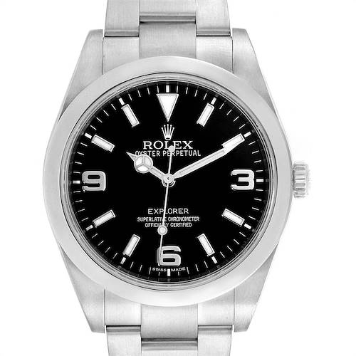 Photo of Rolex Explorer I 39mm Black Dial Steel Automatic Mens Watch 214270