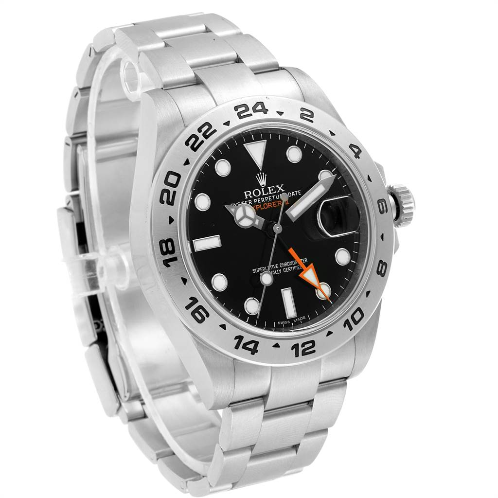 The image shows a Rolex Explorer 216570 Men's Stainless Steel Black Dial 216570 Men's Stainless Steel Black Dial model watch, featuring a clear view of the face, bezel, and bracelet at an angled perspective.