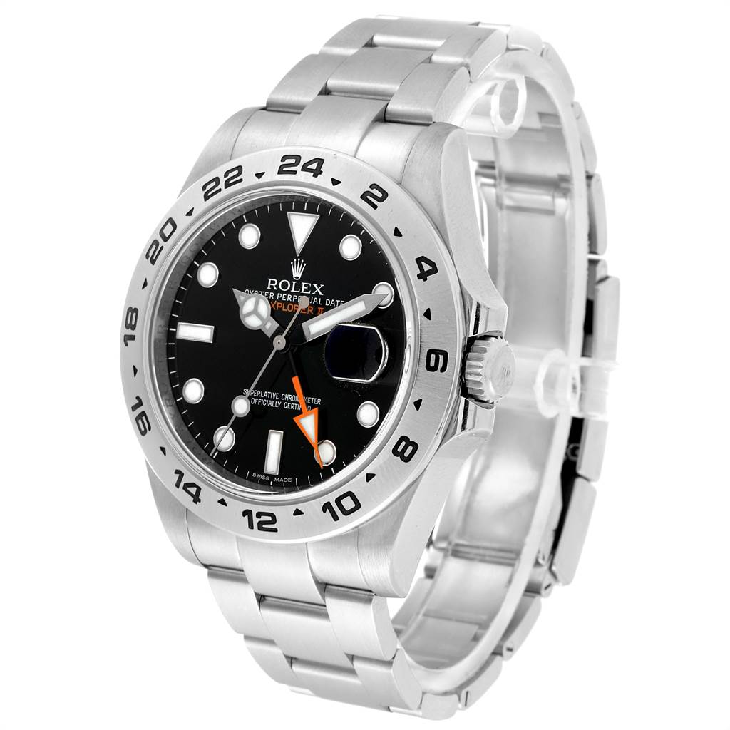 The image shows a Rolex Explorer 216570 Men's Stainless Steel Black Dial 216570 Men's Stainless Steel Black Dial watch at a three-quarter angle, highlighting the face, bezel, and bracelet.