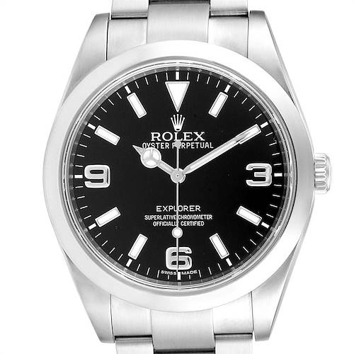Photo of Rolex Explorer I 39mm Black Dial Steel Automatic Mens Watch 214270