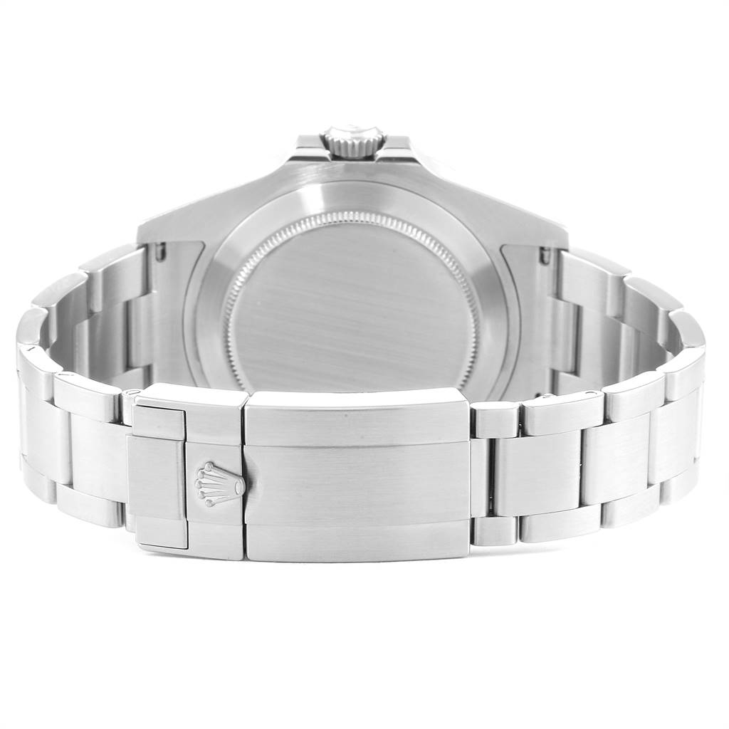 The image shows the back view, clasp, and case back of a Rolex Explorer 216570 Men's Stainless Steel White Dial 216570 Men's Stainless Steel White Dial watch.