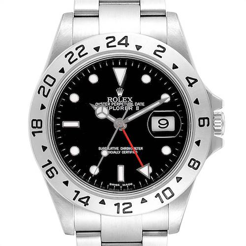 Photo of Rolex Explorer II 40mm Black Dial Parachrom Hairspring Mens Watch 16570 PARTIAL PAYMENT