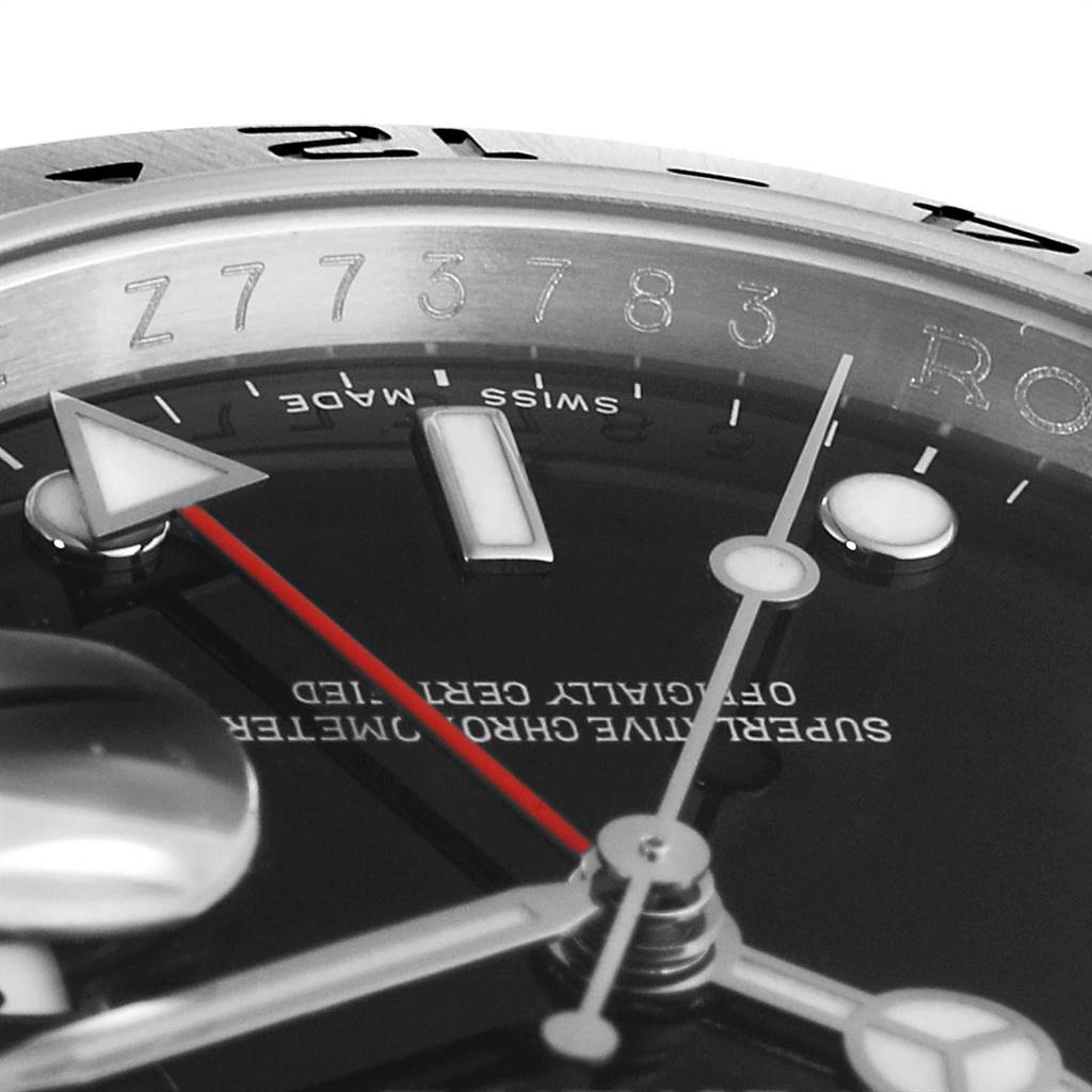 Rolex Explorer II 40 Black Dial Red Hand Steel Mens Watch 16570 Unworn ...