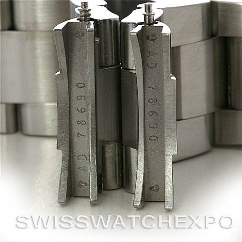 The image shows the end links of the bracelet for a Rolex Explorer 114270 Men's Stainless Steel Black Dial 114270 Men's Stainless Steel Black Dial, with model number 78690 engraved on them.