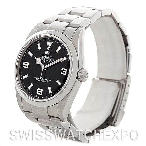 Mens Rolex Explorer I Steel Men's Watch 114270 SwissWatchExpo