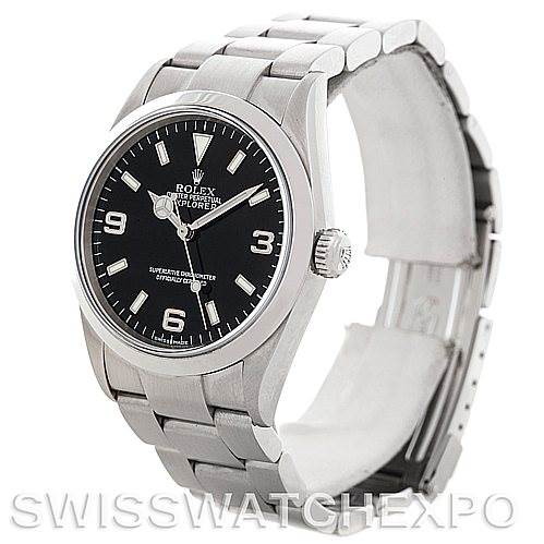 Mens Rolex Explorer I Steel Men's Watch 114270 SwissWatchExpo