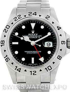 Photo of Rolex Explorer II Mens Steel Black Dial Watch 16570