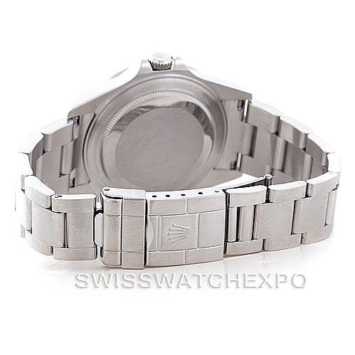 This image shows the back and bracelet clasp of the Rolex Explorer 16570 Men's Stainless Steel Black Dial 16570 Men's Stainless Steel Black Dial watch.