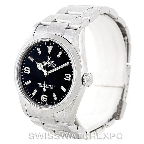 Mens Rolex Explorer I Steel Mens Watch 114270 SwissWatchExpo