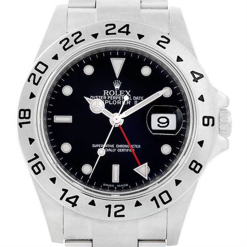 Photo of Rolex Explorer II Steel Black Dial Parachrom Hairspring Automatic Watch 16570