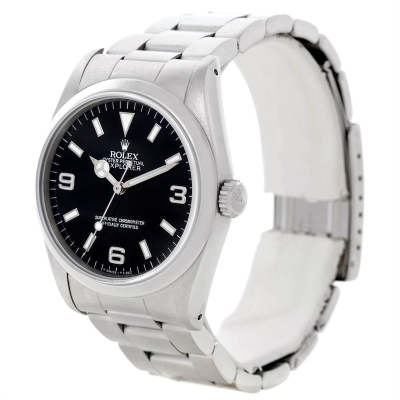 Rolex Explorer I Mens Stainless Steel Watch 14270 SwissWatchExpo