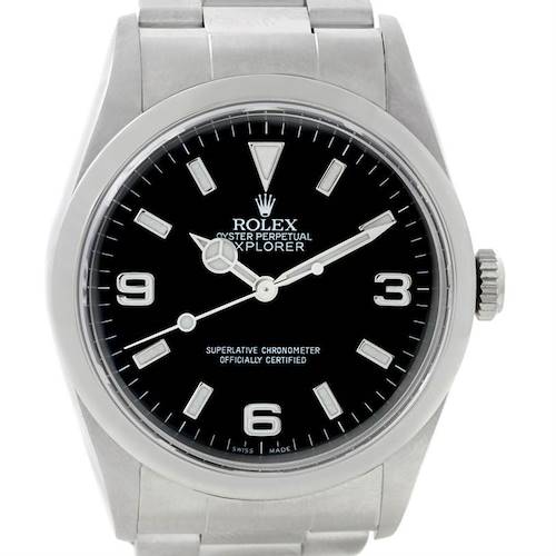 Photo of Rolex Explorer I Mens Stainless Steel Watch 14270
