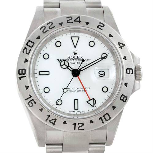 Photo of Rolex Explorer II Steel White Dial Watch 16570