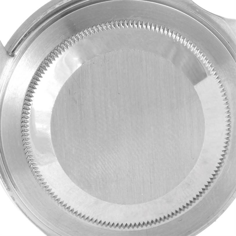 The image shows the back casing of a Rolex GMT-Master 16710 Men's Stainless Steel Black Dial 16710 Men's Stainless Steel Black Dial watch from a top-down perspective.