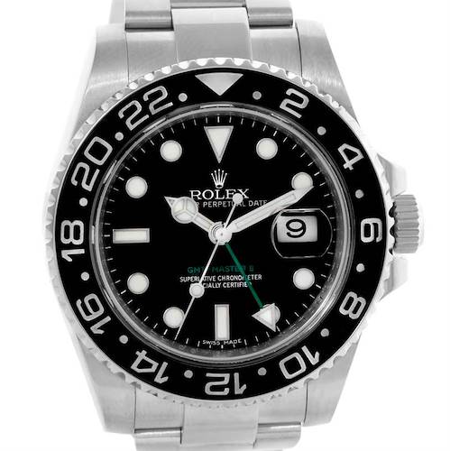 Photo of Rolex GMT Master II Ceramic Bezel Stainless Steel Watch 116710BKSO