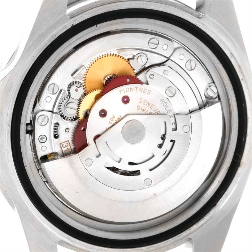 This image shows the internal movement mechanism of a Rolex GMT-Master 16700 Men's Stainless Steel Black Dial 16700 Men's Stainless Steel Black Dial watch, viewed from the back.