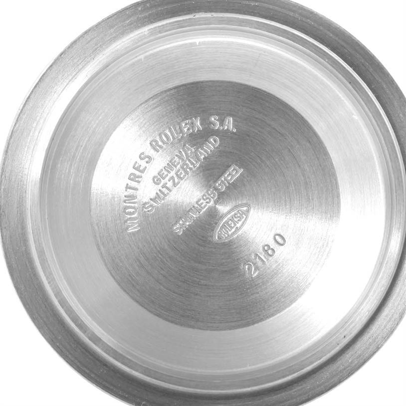 This is an image of the case back interior of a Rolex GMT-Master 16710 Men's Stainless Steel Black Dial 16710 Men's Stainless Steel Black Dial watch showing model engravings.