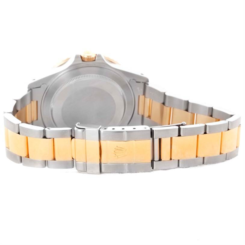 The image shows the back case and bracelet of a Rolex GMT-Master 16713 Men's Stainless Steel Black Dial 16713 Men's Stainless Steel Black Dial watch, viewed from a rear angle.