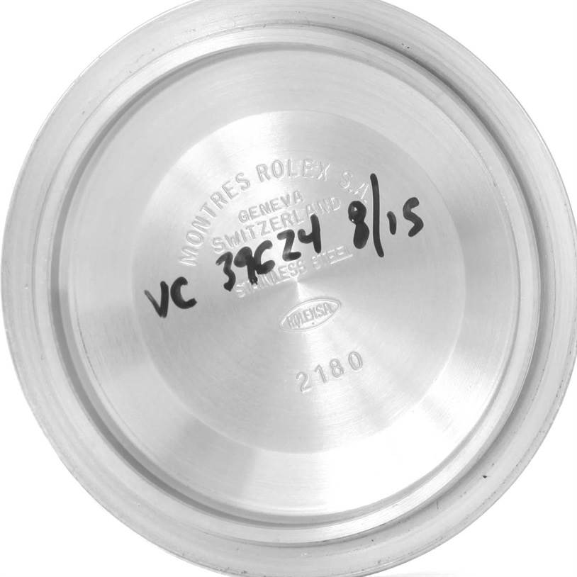 This image shows the interior of the case back for a Rolex GMT-Master 16710 Men's Stainless Steel Black Dial 16710 Men's Stainless Steel Black Dial watch, displaying model identification marks.