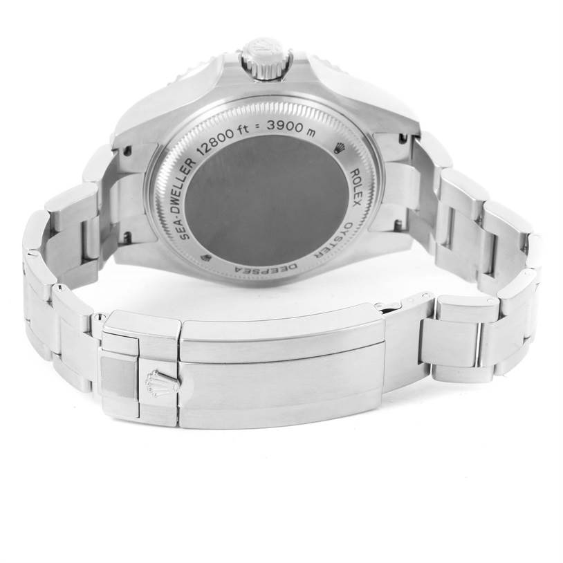 The image shows the back view of a Rolex GMT-Master 116660 Men's Stainless Steel Blue Dial 116660 Men's Stainless Steel Blue Dial watch, highlighting the case back and bracelet.