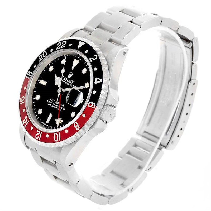 Rolex GMT Master Red Black Coke Bezel Automatic Mens Watch 16700 SwissWatchExpo