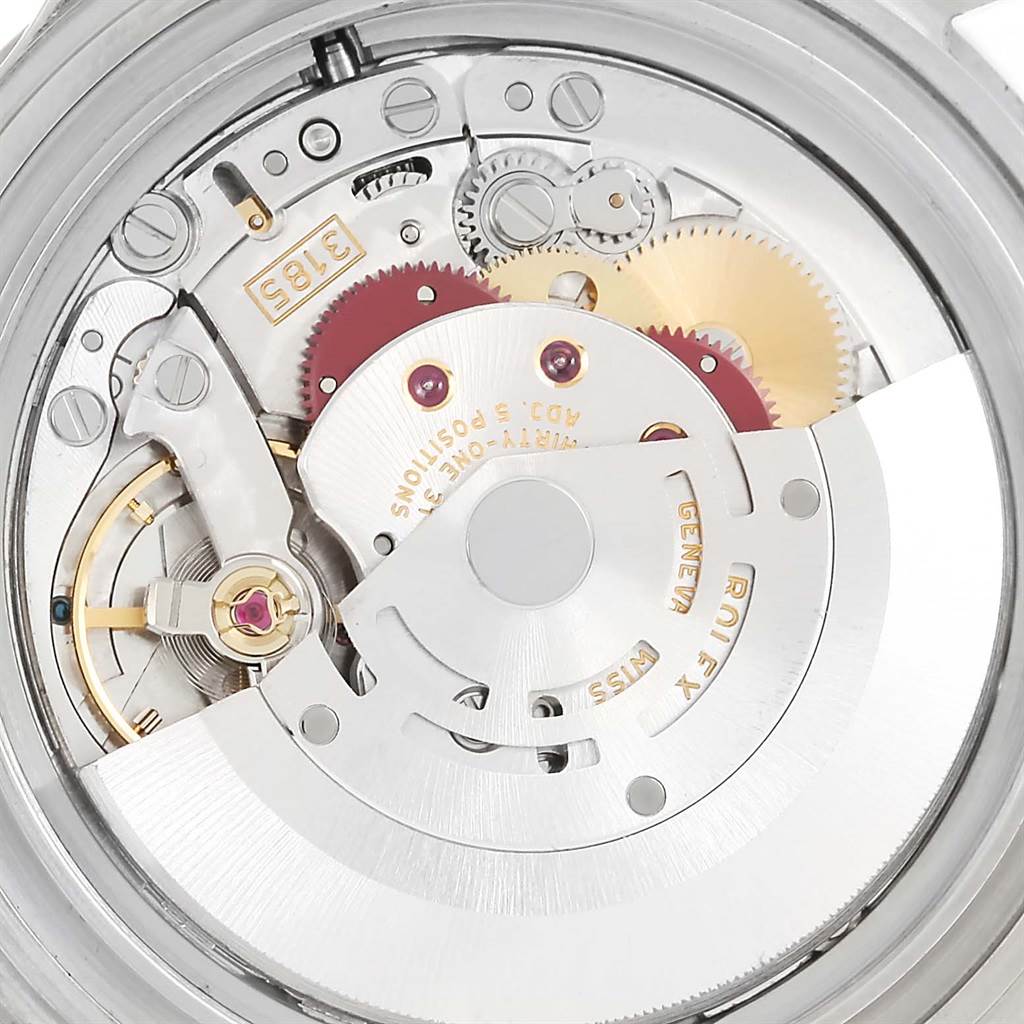 This image shows the intricate internal movement components of a Rolex GMT-Master 16710 Men's Stainless Steel Black Dial 16710 Men's Stainless Steel Black Dial watch.